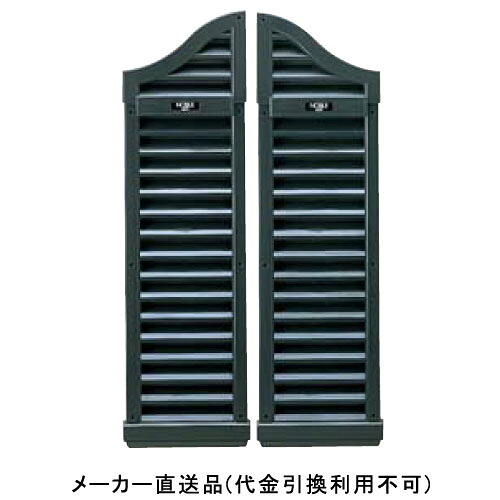 大型ヤギリ ノーブル56型(防虫ネット付) 1000×280×61mm ブラック 1箱1セット価格 フクビ化学 BY56B