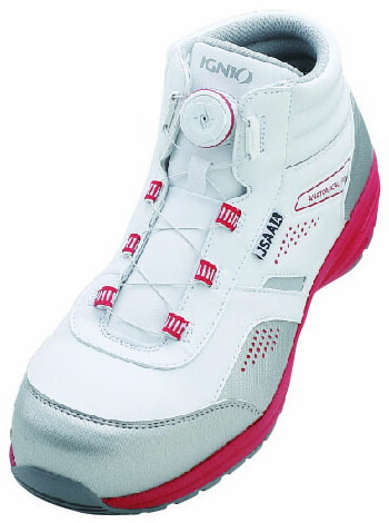 楽天市場】安全靴 フロントコート ディスク ミッドカット ホワイト