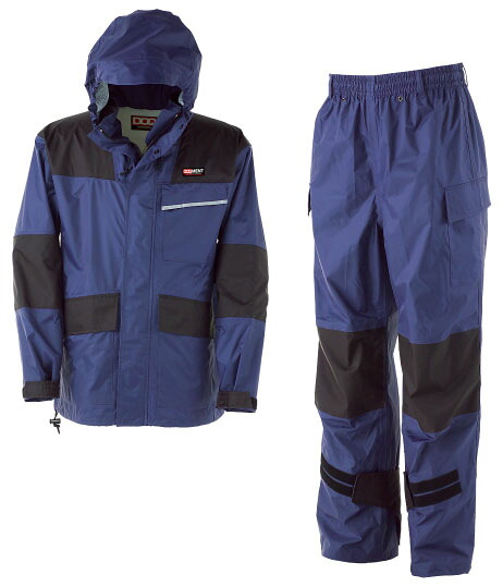 仕事合羽 ネイビー Lサイズ ※取寄品 カジメイク KM-001-55-L ｜大工道具・金物の専門通販アルデ