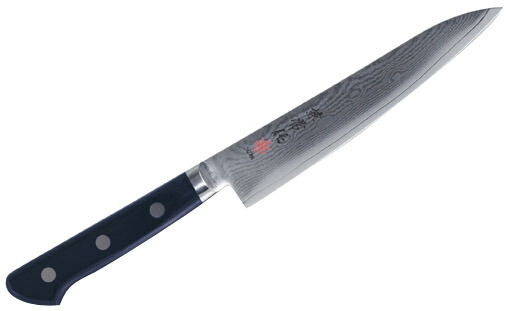 35層ダマスカス鋼 口金付POM柄 ペティ 全長265×刃渡150mm 関兼常 KC-204