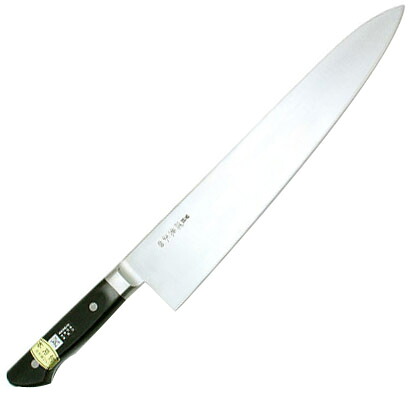 源兼正 Mシリーズ 全鋼 口金付 黒合板柄 牛刀 全長470×刃渡330mm 関兼常 KC-706 |大工道具・金物の専門通販アルデ
