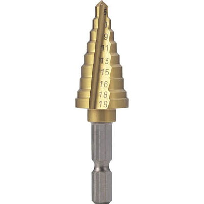 ナイスマイティ電気・設備用ステップドリル (3mm)9段 トラスコ NMS-19EG-H