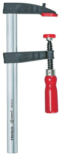 L型クランプ(木工用) 最大口開600mm&times;深さ120mm ※取寄品 トラスコ NE80-12 ｜大工道具・金物の専門通販アルデ