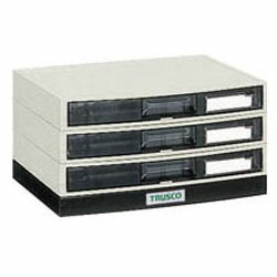 A4型積み重ね式αレターケース(横浅型3段) 340×275×174mm トラスコ LA4-S3S 7,200円