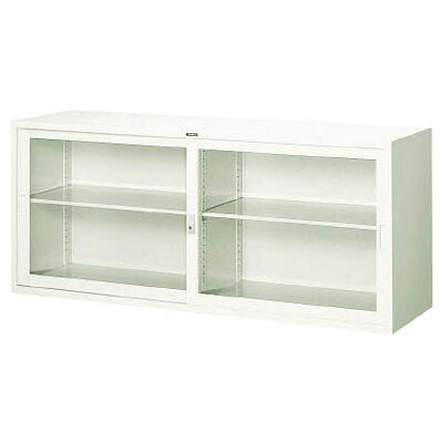 スタンダードガラス戸引違書庫 1760×515×750mm【代引不可・メーカー直送品 車上渡し品】 トラスコ FJG52-G7W
