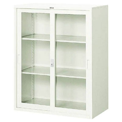 スタンダードガラス戸引違書庫 880&times;515&times;1110mm【代引不可・メーカー直送品 車上渡し品】 トラスコ FJG52-G11 ｜大工道具・金物の専門通販アルデ