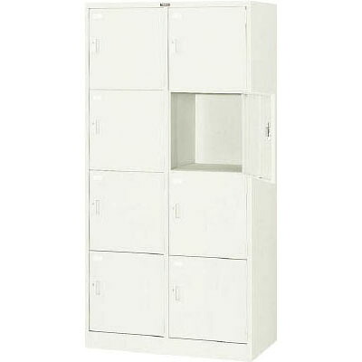 多人数用ロッカー(8人用・シリンダー錠)900×515×1790mm【代引不可・メーカー直送品 車上渡し品】 トラスコ SVG8A |大工道具・金物の専門通販アルデ
