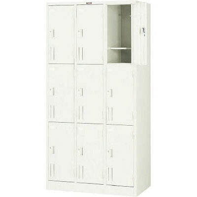 多人数用ロッカー(9人用・シリンダー錠)900&times;515&times;1790mm【代引不可・メーカー直送品 車上渡し品】 トラスコ SVG9A ｜大工道具・金物の専門通販アルデ