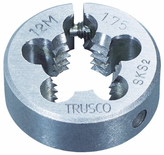 メートルねじ用丸ダイス 38径 呼び寸M16×ビッチ1.5mm ※取寄品 トラスコ T38D-16X1.5