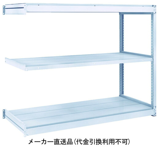 TUG型軽中量ボルトレス棚 200kg 連結型 1460×600×H1200 3段 トラスコ TUG200-45L-3B |大工道具・金物の専門通販アルデ
