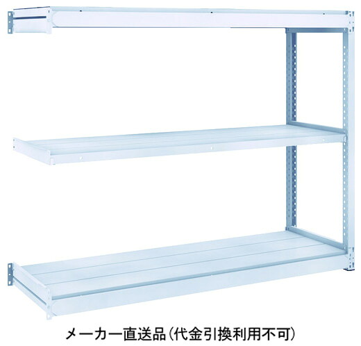 TUG型軽中量ボルトレス棚 200kg 連結型 1460×450×H1200 3段 トラスコ TUG200-45S-3B |大工道具・金物の専門通販アルデ
