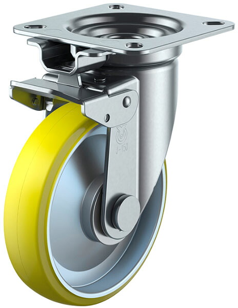 JK型 自在車 旋回固定式 150mm 帯電防止ウレタン ※受注生産品 ユーエイキャスター UWEJK-150 |大工道具・金物の専門通販アルデ