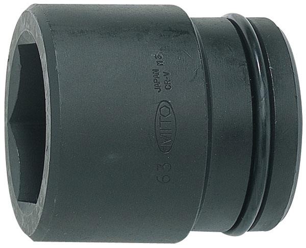 1-1/2 インパクトレンチ用ソケット スタンダードタイプ(6角)70mm ※取寄品 MITOLOY P12-70