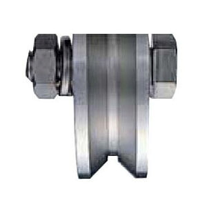 440Cベアリング入ステンレス重量戸車 車のみ(60mm・V型)(1個価格) ヨコヅナ JCP-0605 |大工道具・金物の専門通販アルデ