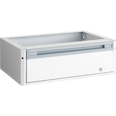 カスタムワゴン用引出(深型1段)内寸520×367×180mm ホワイト 代引不可 メーカー直送品 車上渡し品 トラスコ TAC-DKSW