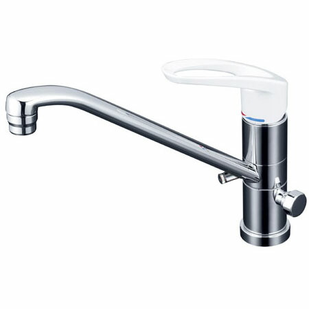 寒 流し台用シングルレバー式混合栓 回転分岐孔付 ※取寄品 KVK KM5041ZC