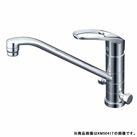 寒 流し台用シングルレバー式混合栓 回転分岐孔付 ※取寄品 KVK KM5041ZT