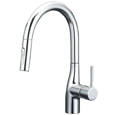 グースネックシングルレバー式シャワー付混合栓 eレバー ※取寄品 KVK KM6061EC |大工道具・金物の専門通販アルデ