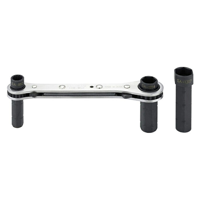 両スライドラックレンチ 2 取寄品 MITOLOY TRW-WS2 ( 差替え ソケット付 1丁 6サイズ 電設 水まわり 設備作業 レースウェイ対応 17mm形状 ツギタシ モチダシ ソケット対応 8mm外径形状 12mm )