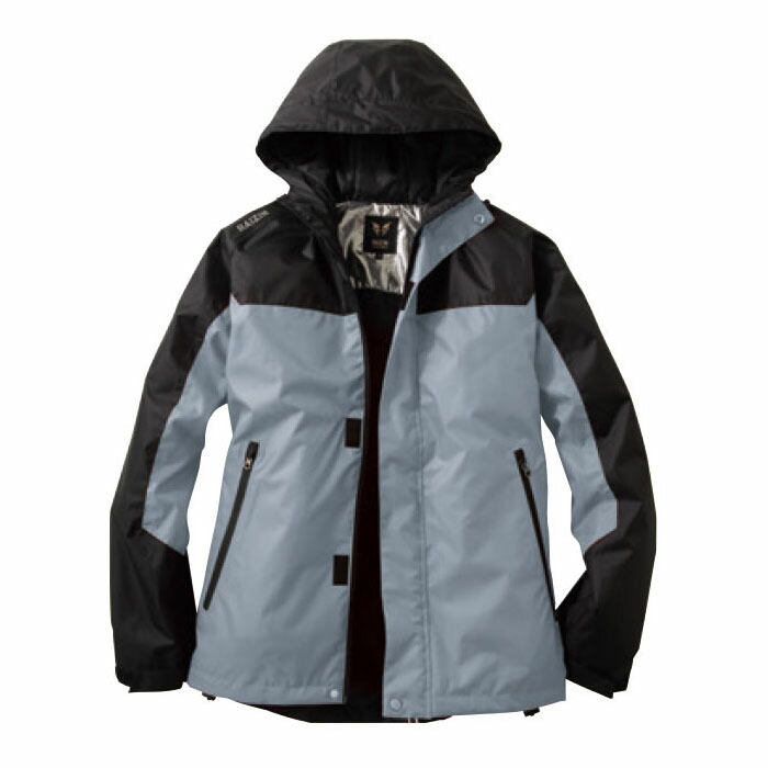 雷神 防水防寒ジャケット 6グレー サイズM 服地のみ 取寄品 サンエス BO31800-6-M ( 作業着 作業服 屋外作業 庭作業 寒さ対策 暖かい 工場 倉庫 釣り アウトドア 冬 雪山 ワーク バイク 登山 中綿 防寒 雷神服 )
