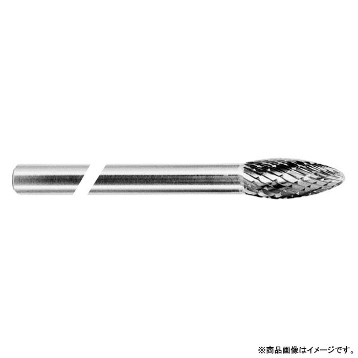 スーパー超硬バー ロングシャンク径6mm 楕円型 全長169×刃長19mm 取寄品 スーパーツール SB51C01SL