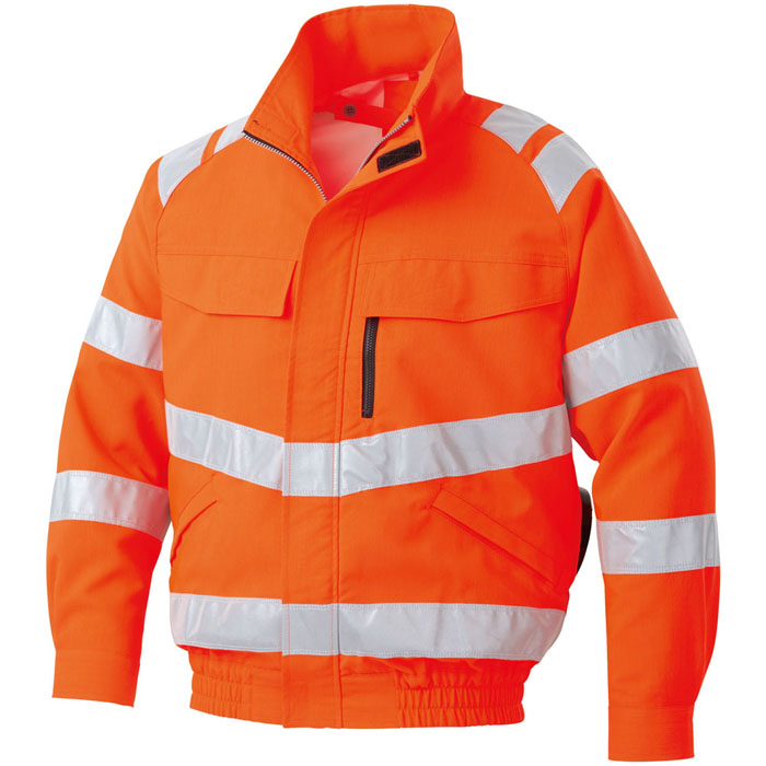 格安人気 空調風神服 服地のみ 長袖ブルゾン 蛍光オレンジ Sサイズ 取寄品 サンエス Ku961 30 S 空調服 作業服 仕事服 作業着 仕事着 夏 暑さ対策 職人 レジャー アウトドア 釣り 野球観戦 フェス 長持ち 熱中症対策 屋外作業 農作業 草刈り Sun S メンズ 大工