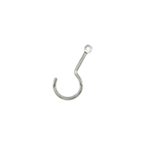 ステンレス Sフック フックタイプ 6x107mm 20個 取寄品 水本機械 SAQ-6 (ステンレス金具 SUS304 穴付き Sカン Sフック)