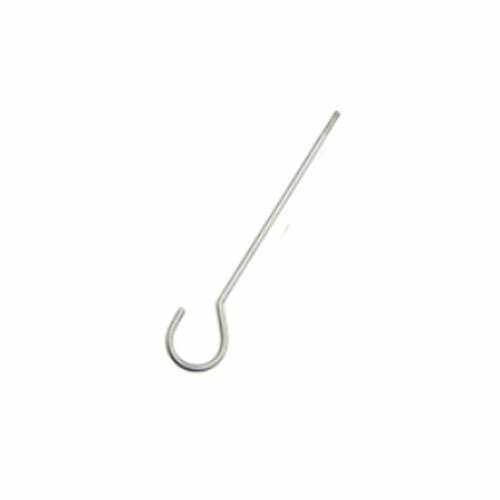 ステンレス ネジ付ロングSカン 6x750mm 10個 取寄品 水本機械 SLS-6-750 (ステンレス金具 SUS304 Sカン ネジ付)