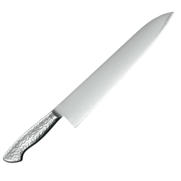 竜神 高級料理用包丁 牛刀 270mm 取寄品 大真産業 RM-GT270 (燕三条 匠の技 鍛造 モリブデンバナジウム鋼 国産 日本製 強い 軽い 鎌倉彫柄)