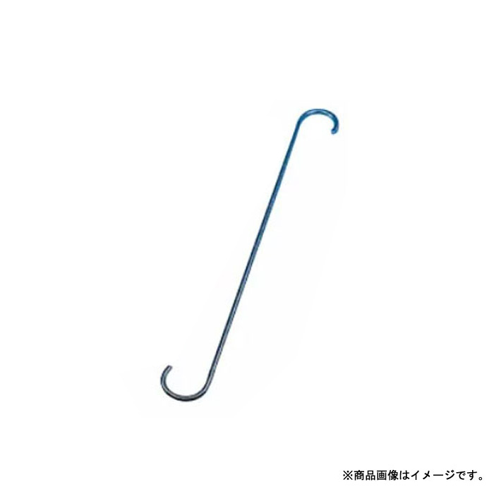 アルミファンシーSフック(ストレート) 500mm シルバー 15個 取寄品 水本機械 ALS-500S (アルミ軽合金 S字フック ストレート)|大工道具・金物の専門通販アルデ