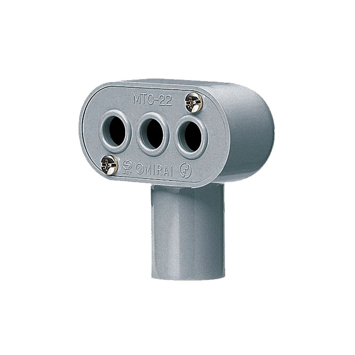 ターミナルキャップ 適合管VE42 グレー (10個価格) 未来工業(MIRAI) MTC-42