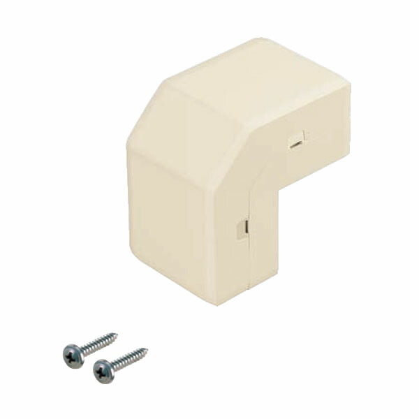 出ズミ(ミラダクト付属品) ミルキーホワイト 60型 10個 取寄品 未来工業(MIRAI) MIDD-60M ( ケーブル収容 配管 耐候性 耐衝撃性 モール ダクト コーナー 角 )