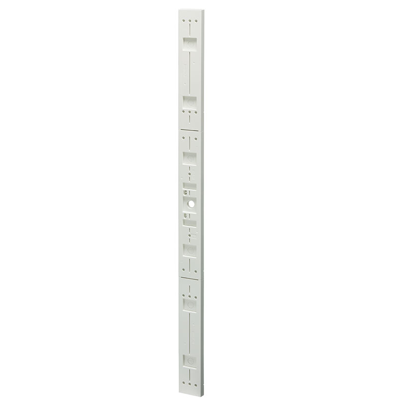 ポリ台(LED照明用) 適合照明器具サイズ80x1250mm 白 10個 取寄品 未来工業(MIRAI) POW-08125W ( 絶縁 通線孔 照明器具取付 LED照明 )