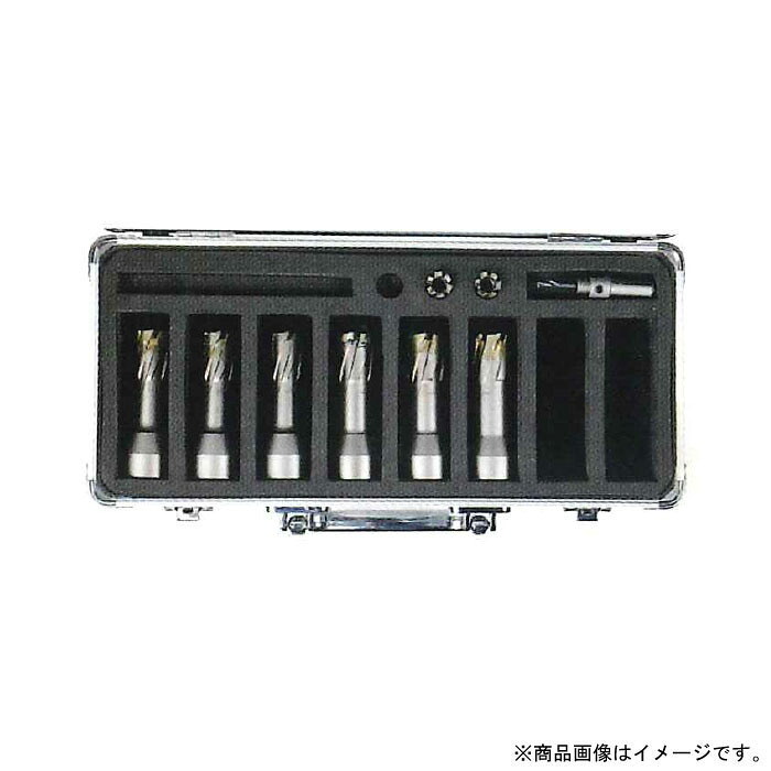 メタルボーラーアルミボックスキット11 ネジタイプ メタルボーラーミニ/シャンク (HiKOKI/日東用)付 取寄品 ミヤナガ MBALBOX11 (穿孔 穴あけ 金属 ステンレス 切削油タイプ 磁気ボール盤 キット ボックスキット)|大工道具・金物の専門通販アルデ