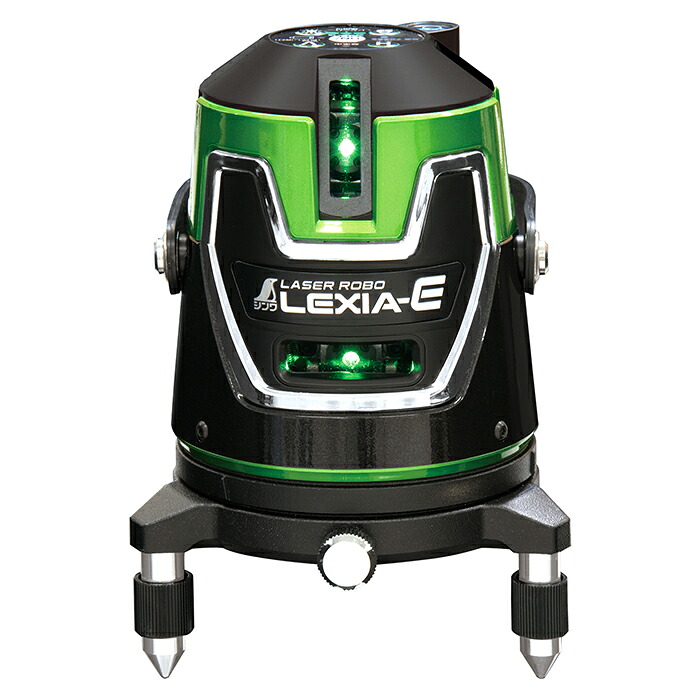 レーザーロボ LEXIA-E31 グリーン 取寄品 シンワ 70883 ( シンワ測定 墨出し 水平出し 地墨 高出力 長時間 ラインメモリー 電源 USBType-C 回転台 防じん 防水 )|大工道具・金物の専門通販アルデ