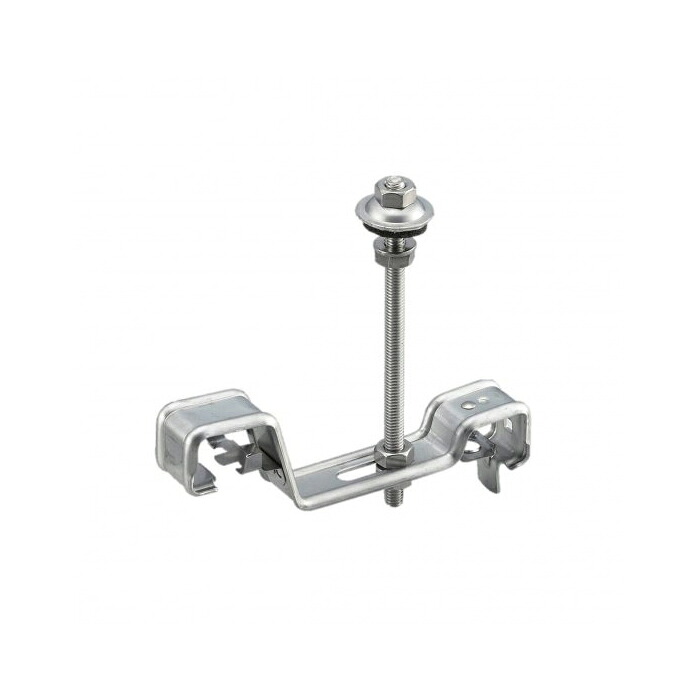 ステンレス バネ式吊金具 電気化学用(樋M120・170L・88用・生地) (1箱・50個) 白幡 TK-08S