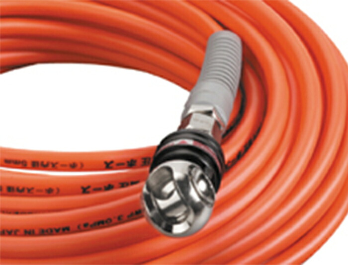 高圧用スムージー 20ｍ 径6mm オートロックスウィングカプラ付 オレンジ 取寄品 Mach(マッハ) NHAL-620 ( 高圧 滑らか エアー )