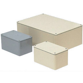 長方形防水プールボックス(平蓋・ノック無)250×100×75mm グレー (1個価格) 受注生産品 未来工業(MIRAI) PVP-251007A