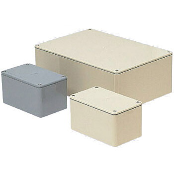 長方形防水プールボックス(平蓋・ノック無)600×500×500mm グレー (1個価格) 受注生産品 未来工業(MIRAI) PVP-605050A