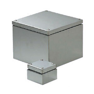 防水ステンレスプールボックス(水切り蓋・アース端子付) 150×150mm (1個価格) 受注生産品 未来工業(MIRAI) SUP-1515PE