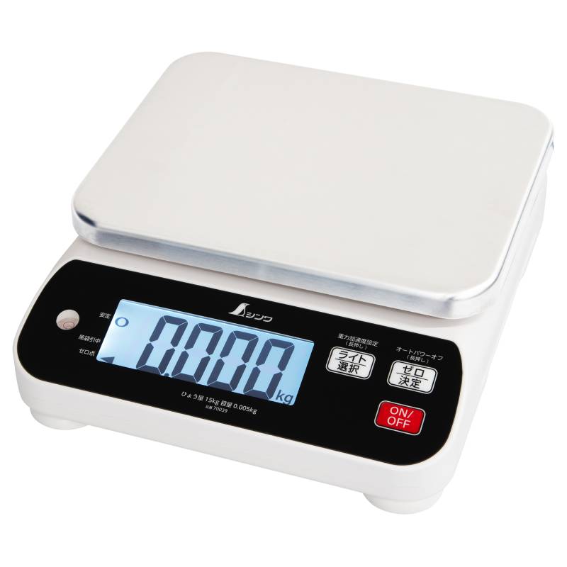 デジタルはかり WP 防塵防水 取引証明以外用 15kg 取寄品 シンワ 70039 ( 測定 測り 計測 点検 )