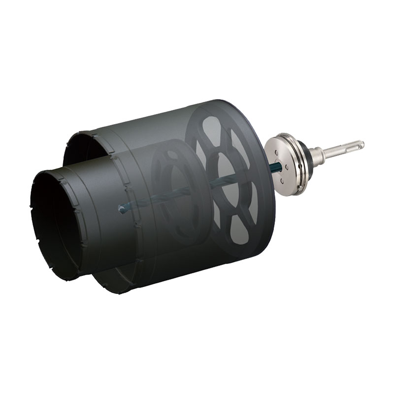UR21 換気扇用セット 複合材用 STシャンク UR-KFセット リニューアル品 ユニカ UR21-KF1116NST ( yunika ur21 コアドリル 多機能コアドリル )|大工道具・金物の専門通販アルデ