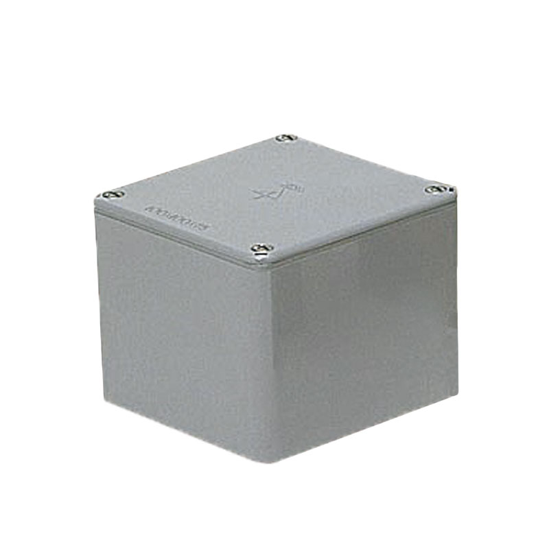 正方形防水プールボックス(平蓋・ノック無)250×250×200mm グレー 2個価格 未来工業(MIRAI) PVP-2520A |大工道具・金物の専門通販アルデ