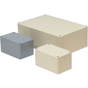 長方形プールボックス(ノック無)450×400×300mm グレー(1個価格) 受注生産品 未来工業(MIRAI) PVP-454030