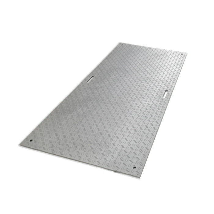 Wボード3x6尺 910x1820x20mm 両面凸 (灰)(持手穴2)(10枚価格) ※直送 個人宅不可 ウッドプラスチック B0918-20-GY