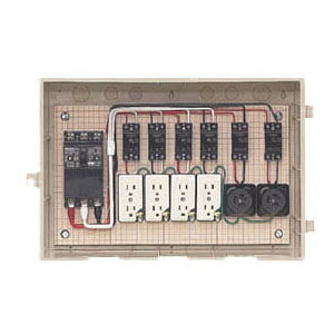 屋外電力用仮設ボックス(ベージュ色)感度電流30mA (1個価格) 未来工業(MIRAI) 15-42HC4 ｜大工道具・金物の専門通販アルデ
