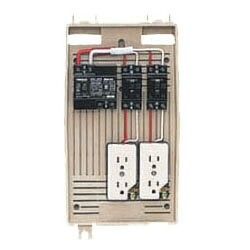 屋外電力用仮設ボックス(ベージュ色)感度電流15mA (1個価格) 未来工業(MIRAI) 2L-2CT