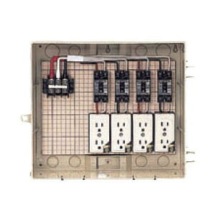 屋外電力用仮設ボックス 感度電流30mA C13-4CTB (1個価格) 未来工業(MIRAI) C13-4CTB