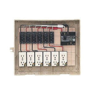 屋外電力用仮設ボックス 感度電流30mA C14-6C (1個価格) 未来工業(MIRAI) C14-6C