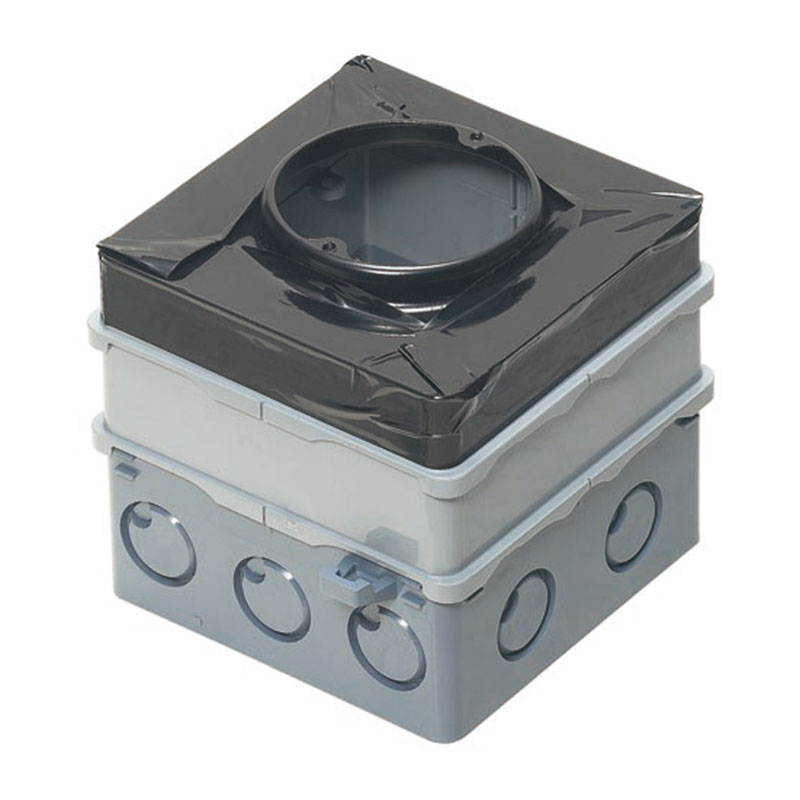 四角PCボックス 鉄塗代カバー付 85mm用 丸型 (10個価格) 未来工業(MIRAI) 4CBL-T1185A ｜大工道具・金物の専門通販アルデ